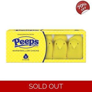 Peeps Yellow Marshmallow Chicks 5 Chick Pack - 42g